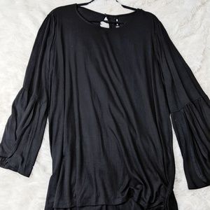 Agnes & Dora Black Bell Sleeve Tunic